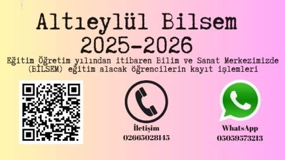 2025-2026 YENİ KAYIT OLACAK ÖĞRENCİLER